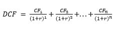 Discounted Cash Flow (DCF)